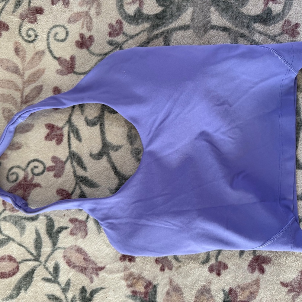 lululemon athletica Lavender Stretch Workout Halter Crop